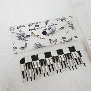MacKenzie-Childs Courtly Check Comb🦋🖤🦋🖤Butterfly Carrying Case